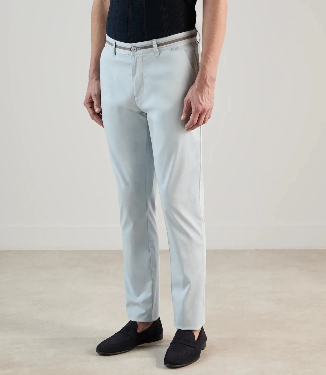 IZAC - Pantalon chino bleu ciel