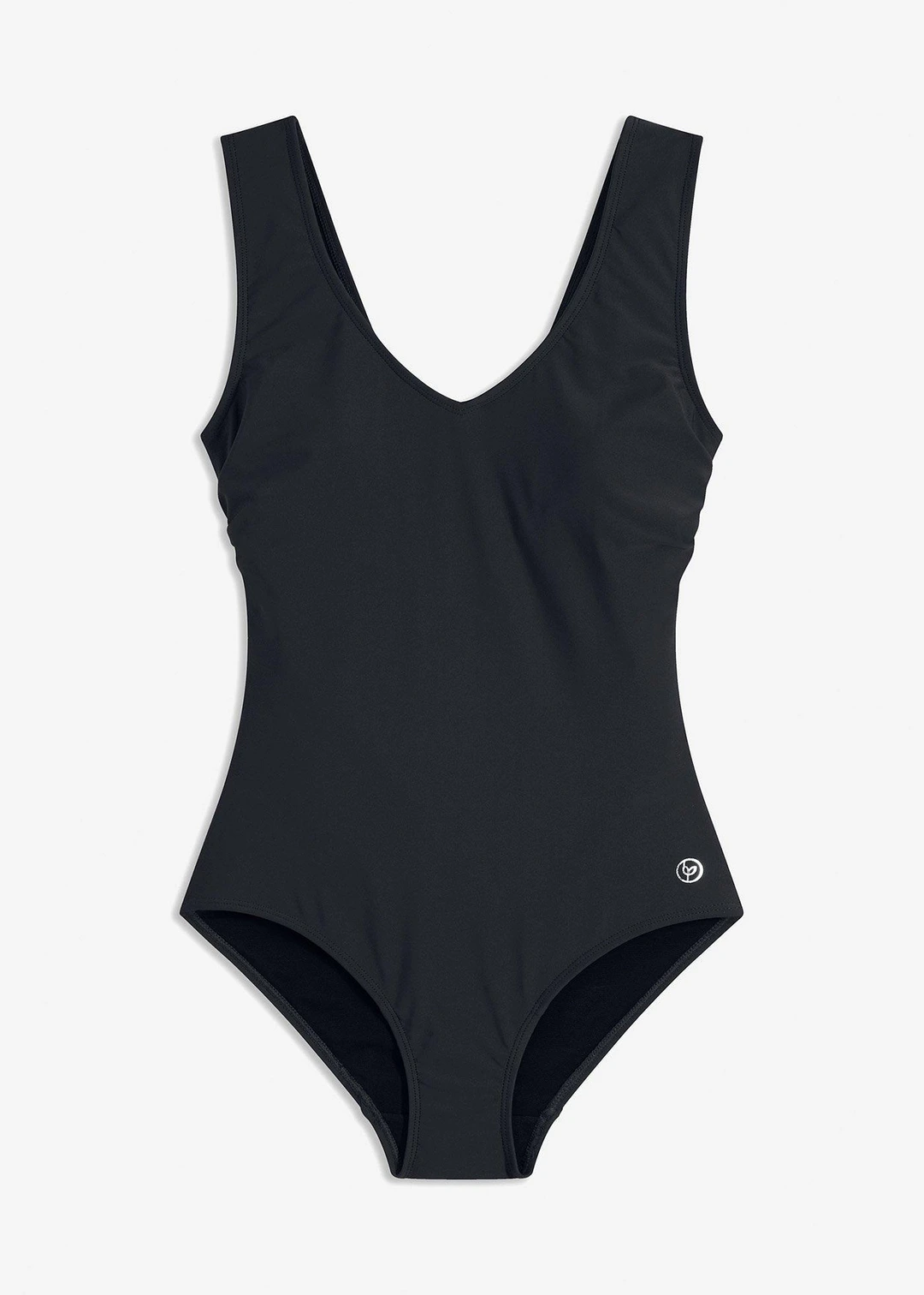 Maillot 1 pièce sculptant à col en V, maintien modéré