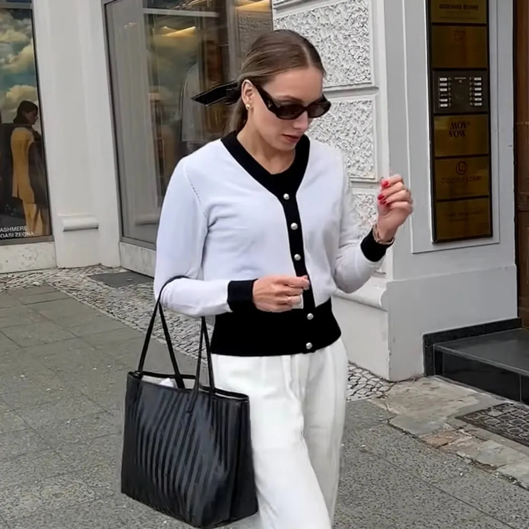 LILYSILK Cardigan Long Femme Blanc Style Minimaliste, Conçu Pour L'Automne 100% Cachemire Convient À Toutes Les Saisons S