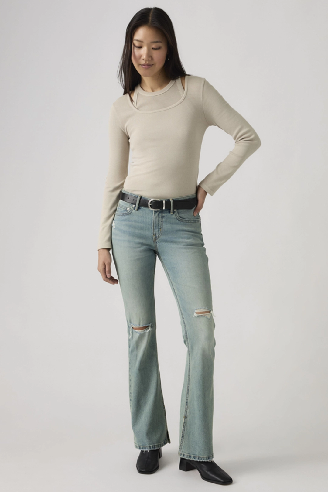 Levi's Jeans Low Slim Boot - Femme - Bleu / Kick Start - 33X32