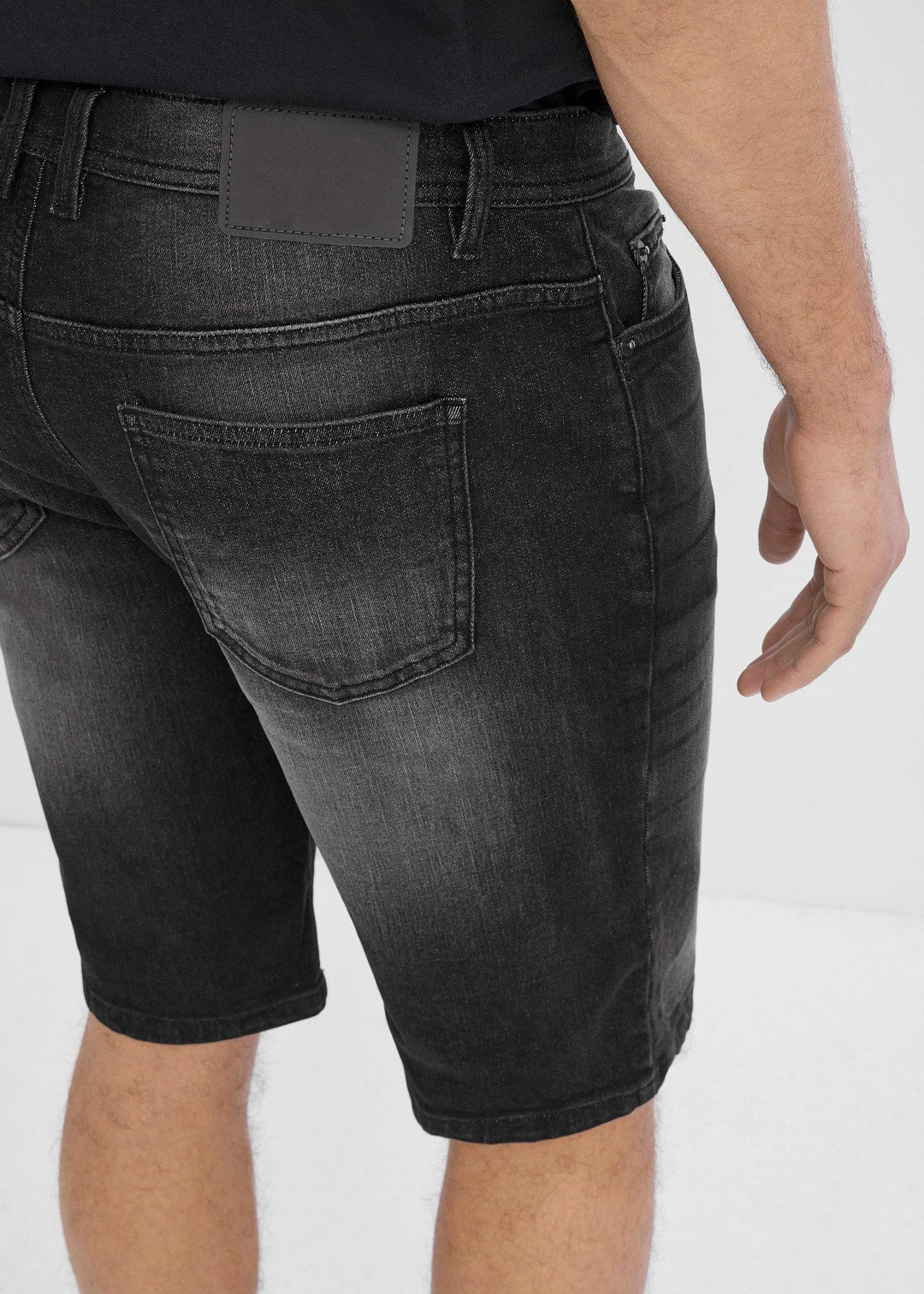 Bermuda en jean extensible avec entrejambe renforcé, regular - 3