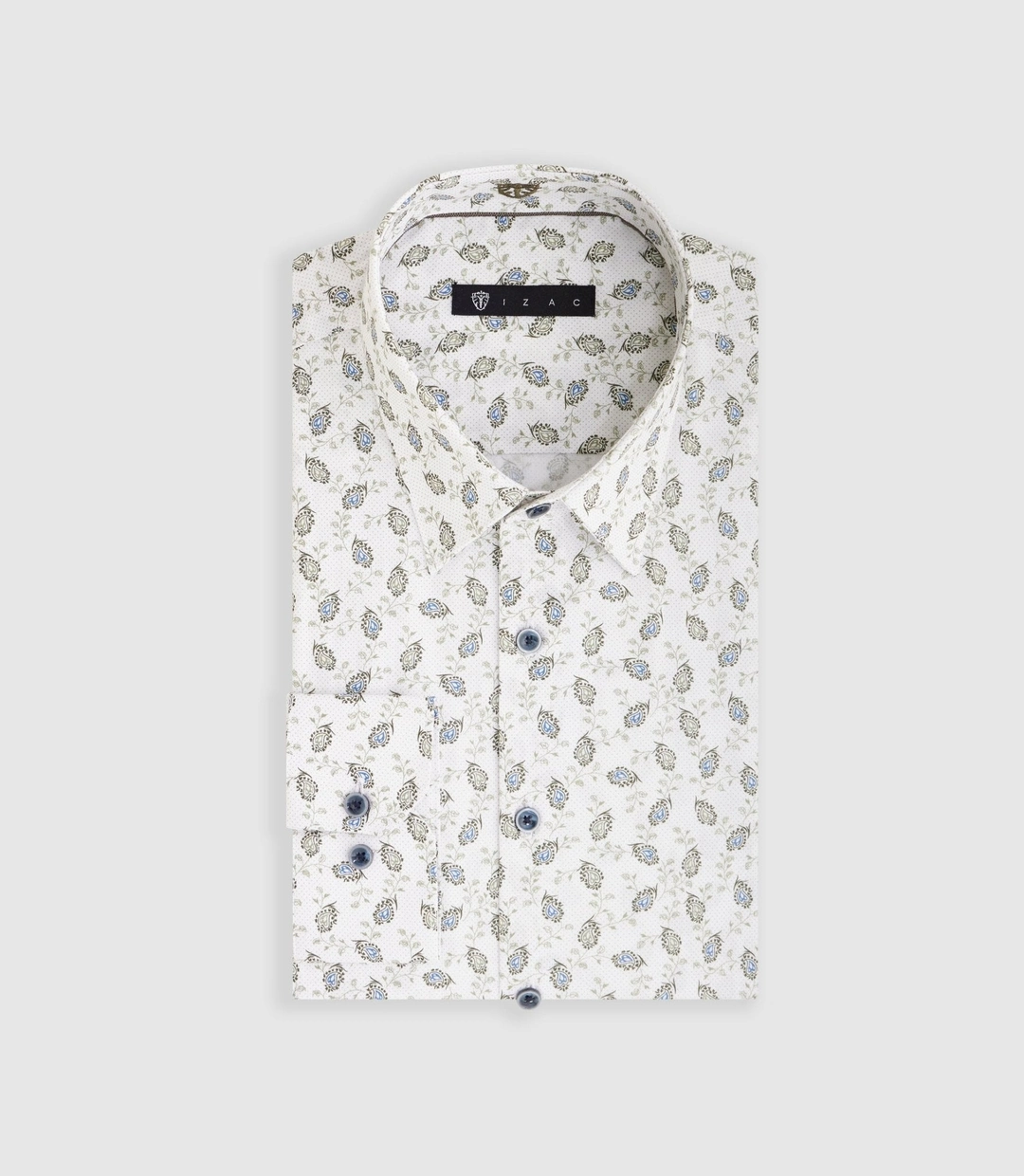 IZAC - Chemise à imprimé floral kaki ''Marshall''