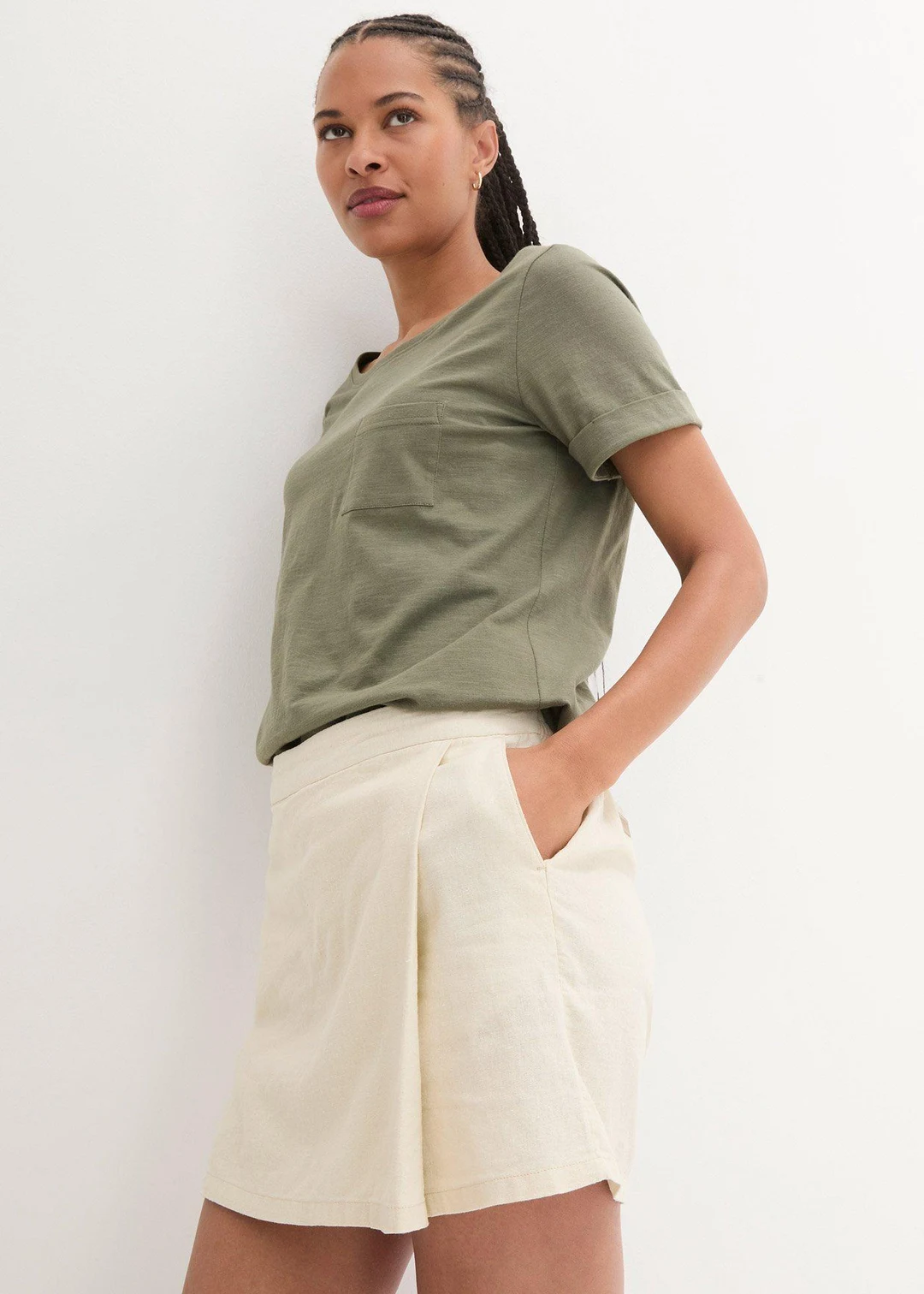 Jupe-short en lin