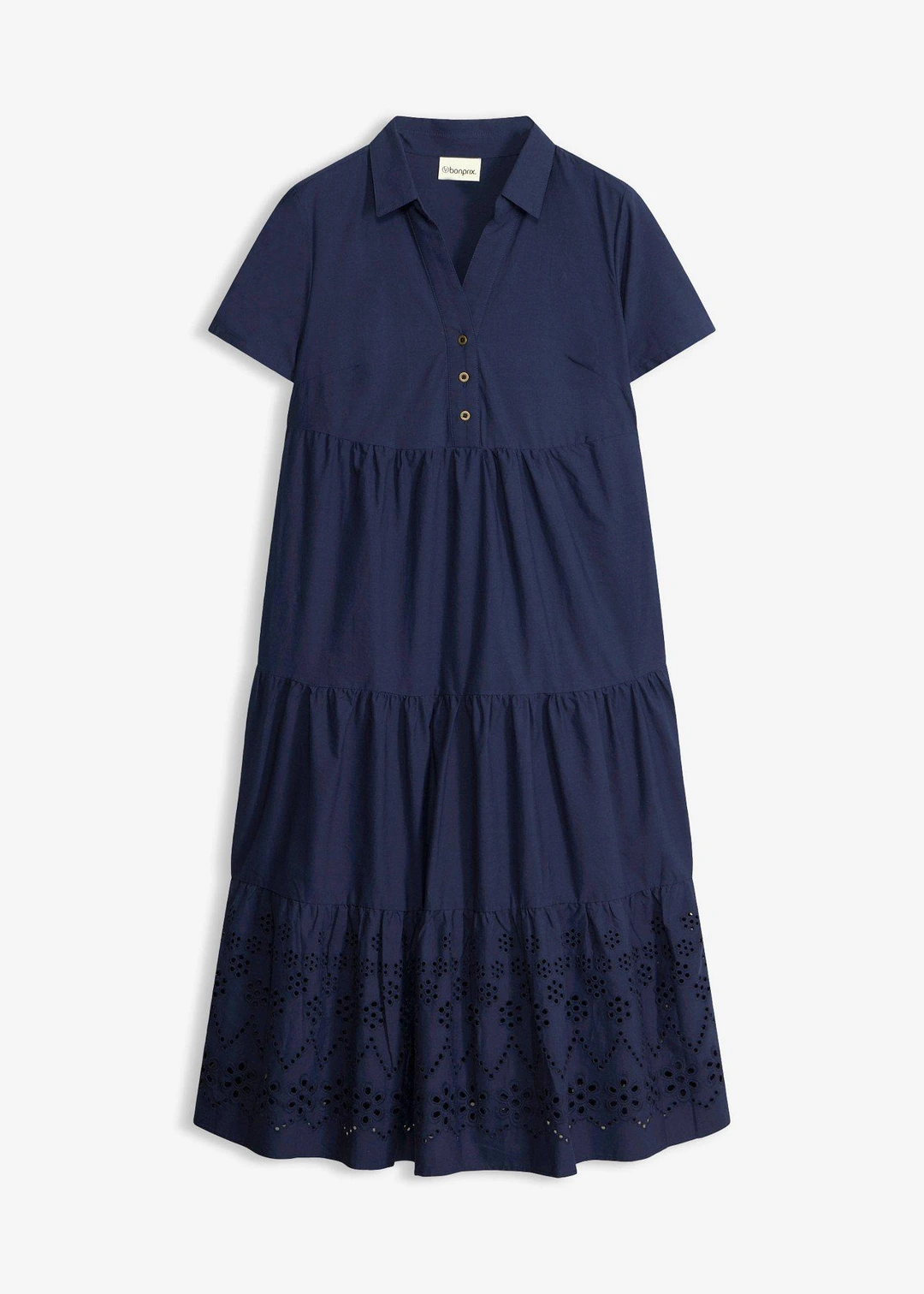 Robe 100% coton avec broderies anglaises