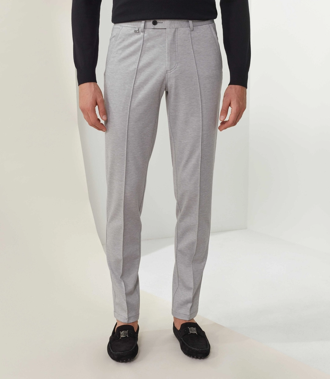 IZAC - Pantalon gris-clair ''Iles''