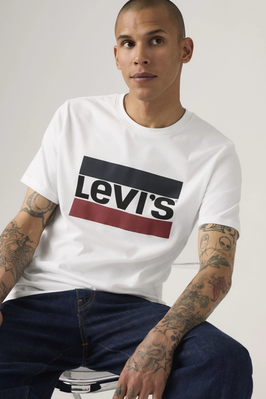 Levi's T Shirt Graphique Sportswear - Homme - Noir / Stonewashed Black - 2XL