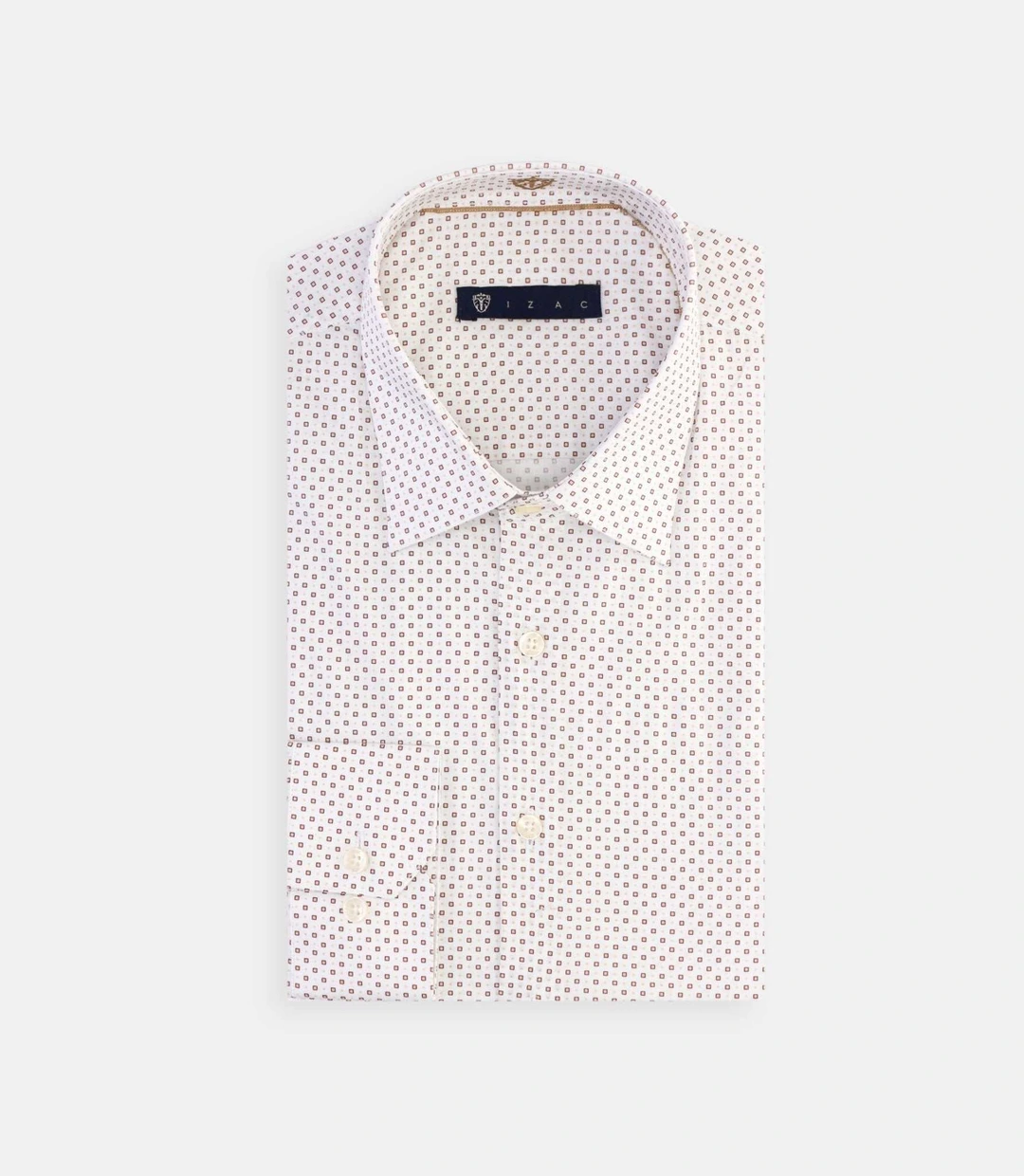 IZAC - Chemise à imprimé micro motifs blanc