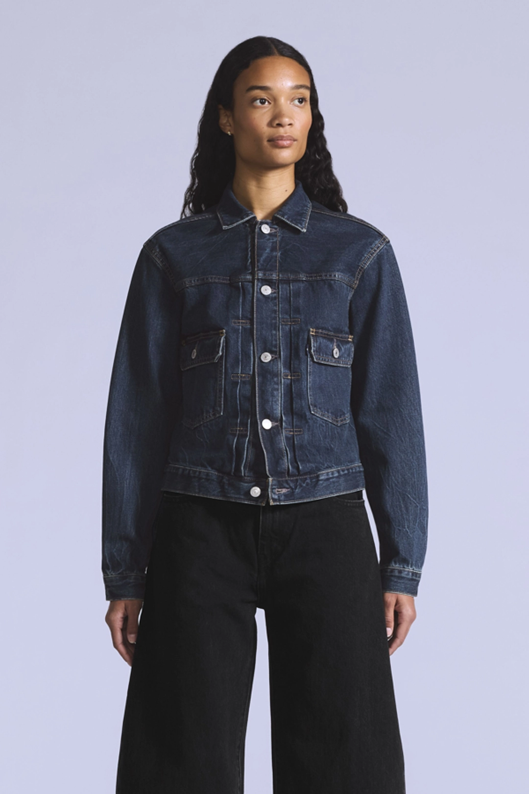 Levi's Veste Trucker Classique Type II - Femme - Bleu / Moj Type 2 Dark Rinse - XS - 2