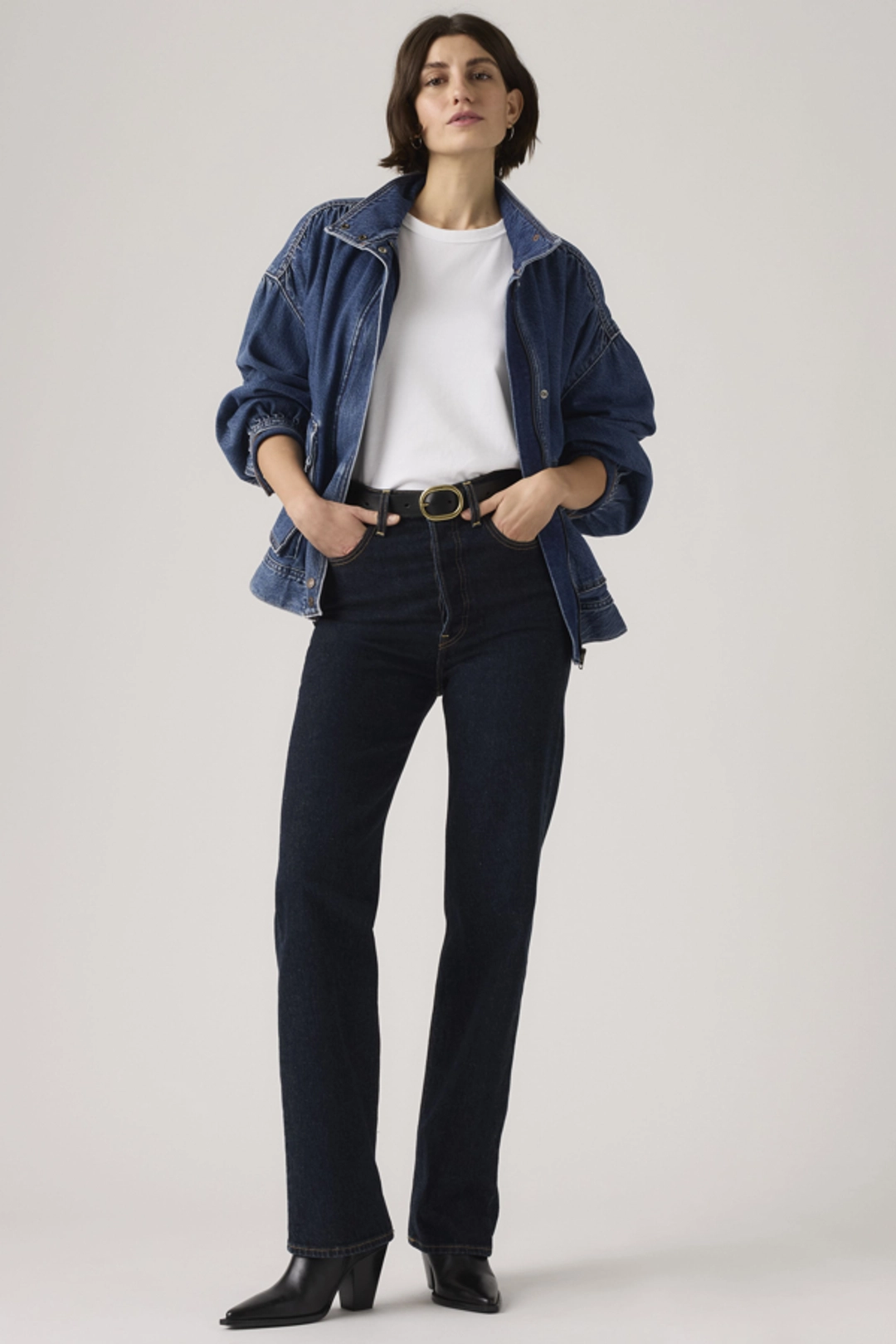 Levi's Jean Ribcage Longueur NorHomme - Femme - Bleu / Apply Now - 34X32