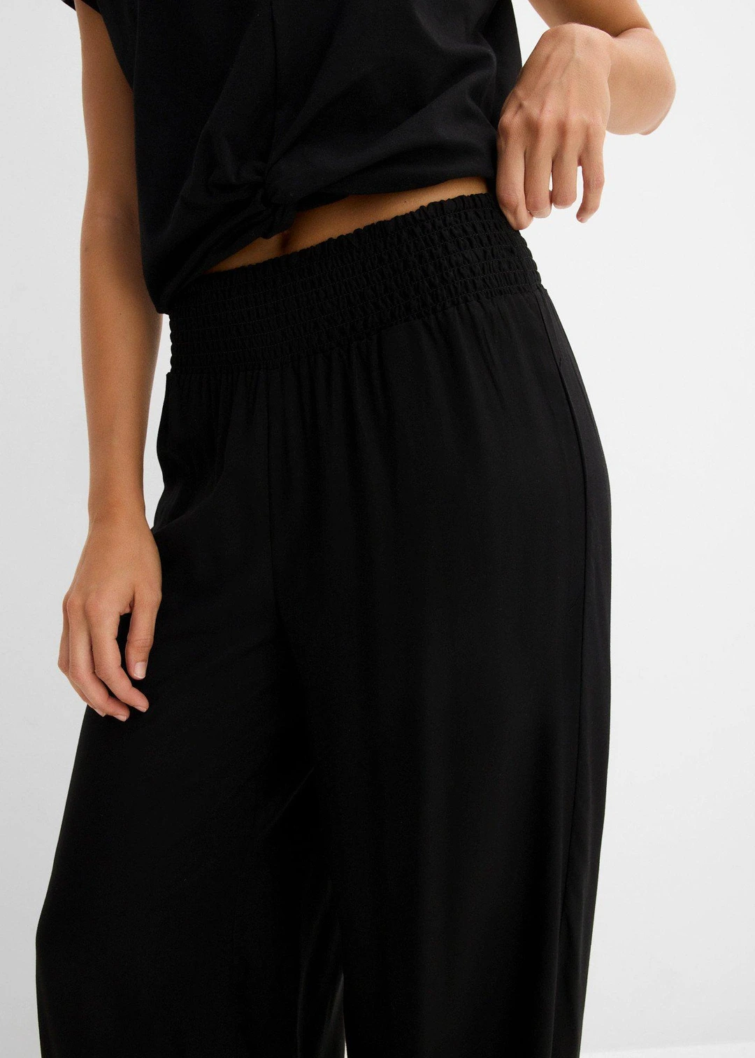 Pantalon ballon en viscose fluide