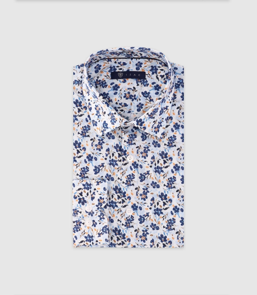 IZAC - Chemise ajustée imprimée ciel