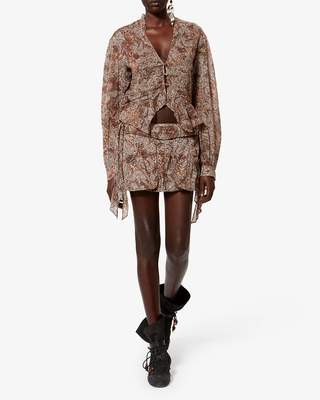 Jupe Coralie - Femme - Ocre - Taille 42 - 4