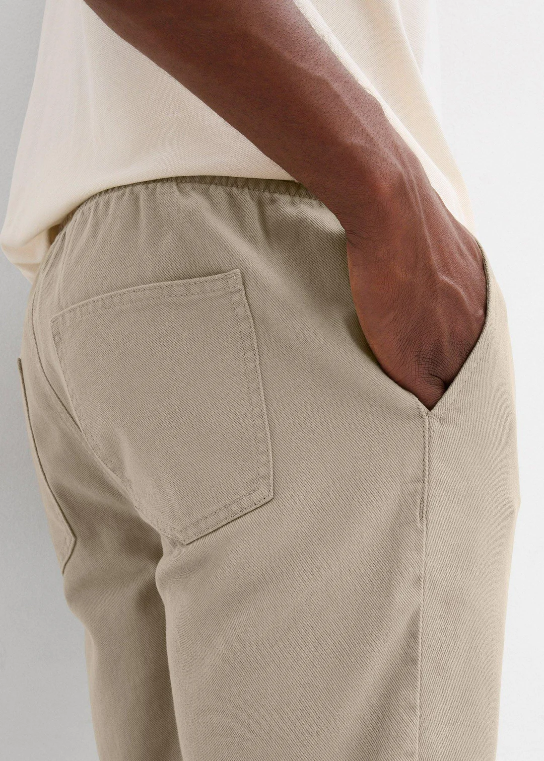 Bermuda 100% coton à taille élastiquée, regular - 3