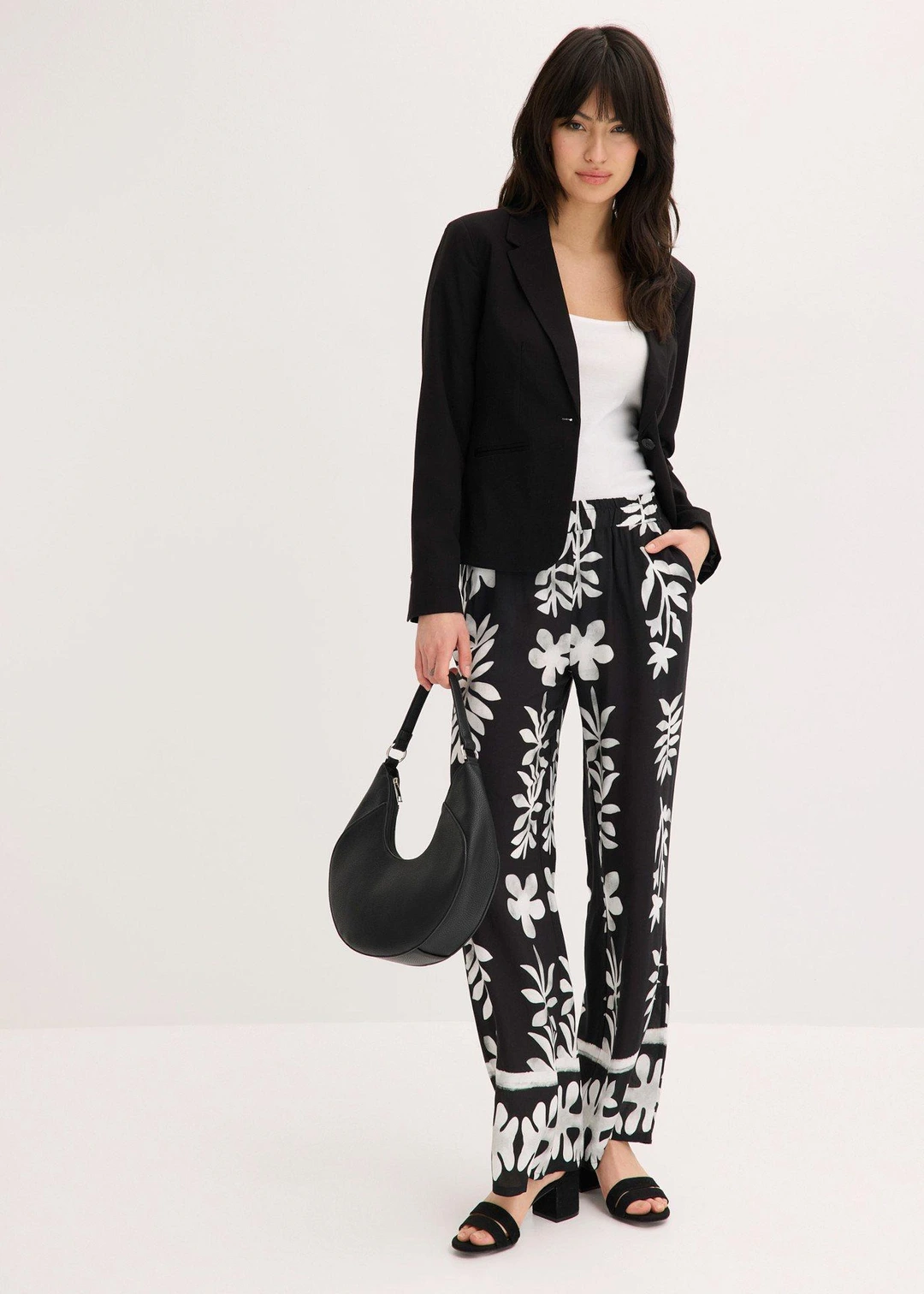 Pantalon imprimé en viscose fluide - 2