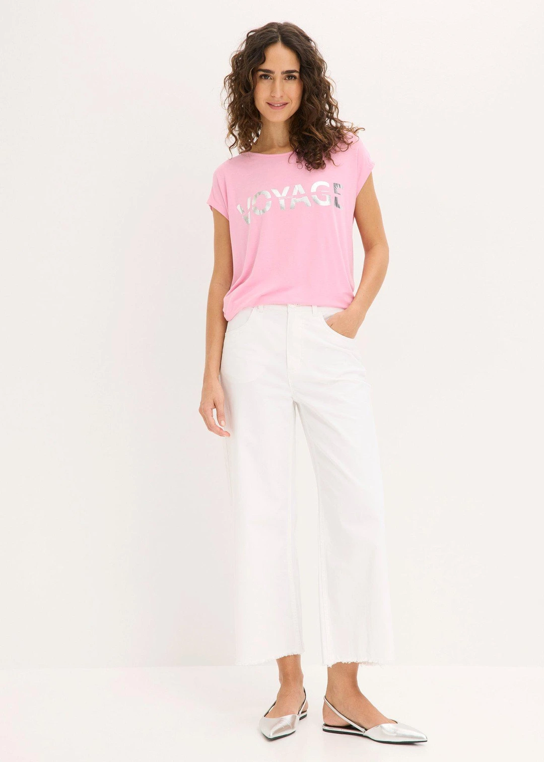 T-shirt long en viscose extensible - 2