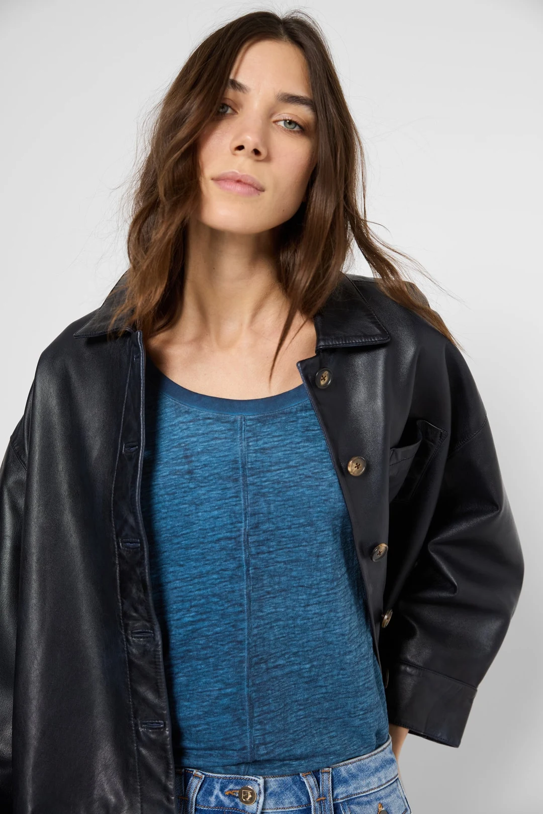 T-shirt ample en lin flammé - GINNY - Jeans