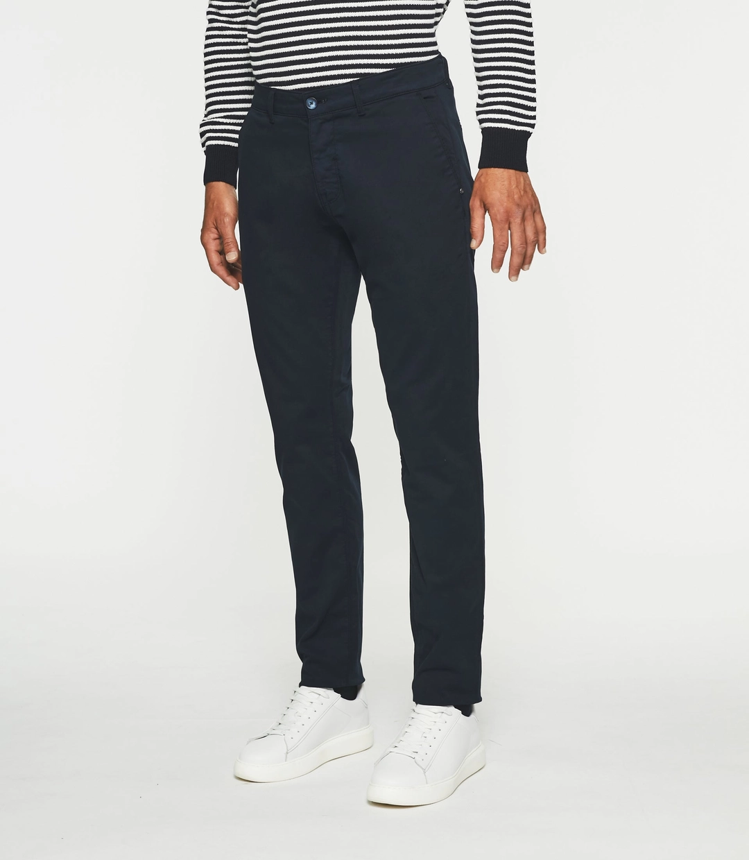 IZAC - Pantalon chino slim marine VALOR