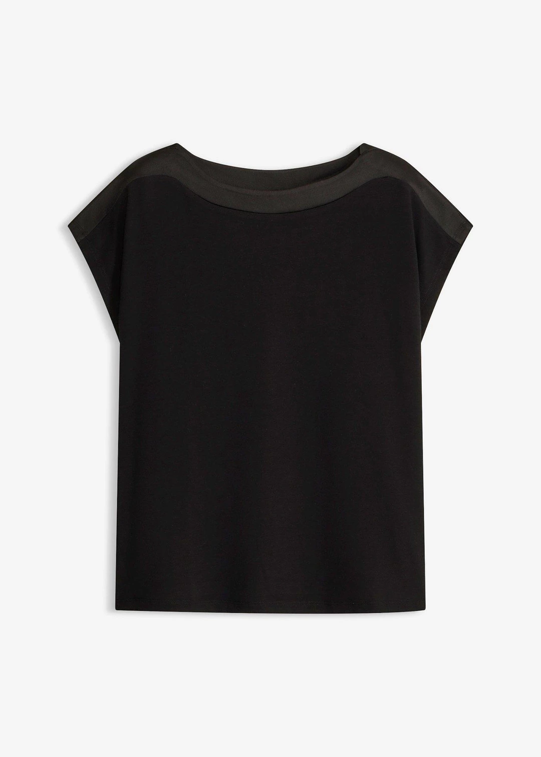 T-shirt avec bordure en satin