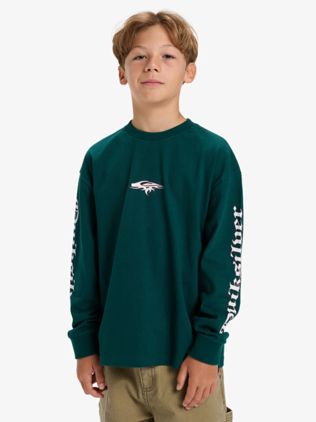 Mercury Old English - T-shirt manches longues pour Garçon 8-16 ans Vert