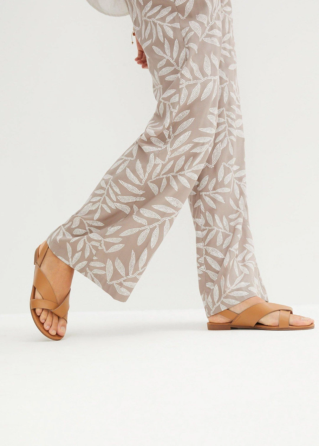Pantalon palazzo en viscose
