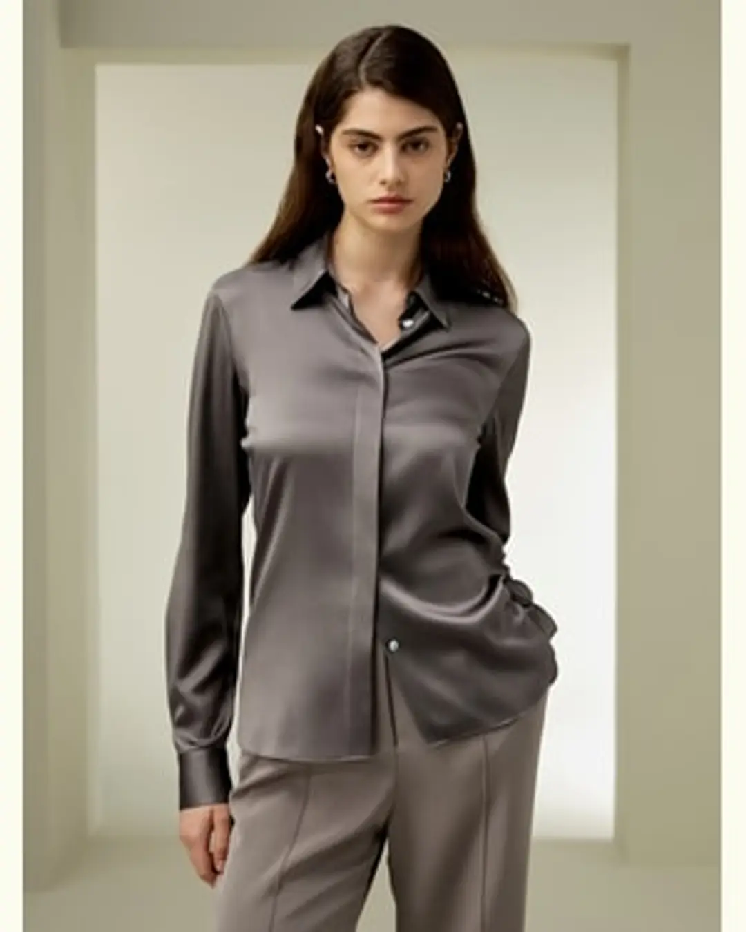 LILYSILK Chemisier Femme Soie Coupe Ajustée Tissu En Soie Extensible Nette Et Plus Élégante Sophistiqué Et Élégant Noir Xs