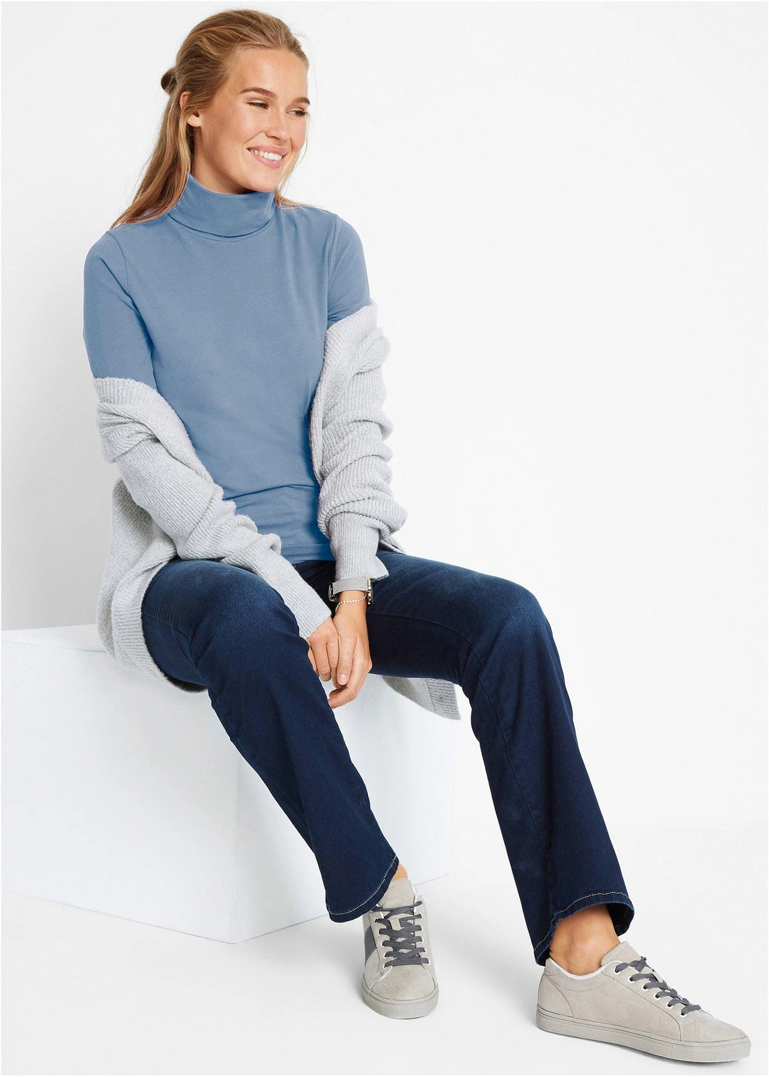 Jean bootcut taille mi-haute, sculptant - 2