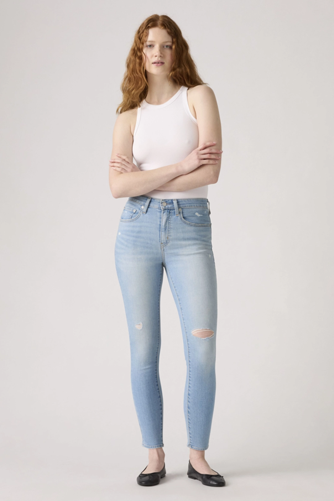 Levi's Jean Skinny 721 À Taille Haute - Femme - Noir / Black Worn In - 25X32 - 2