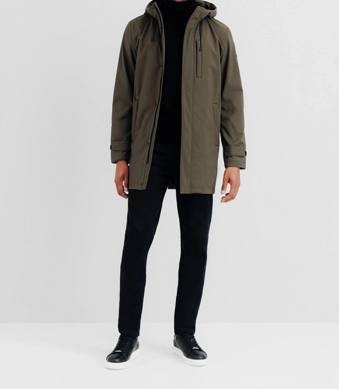 IZAC - Parka col montant kaki