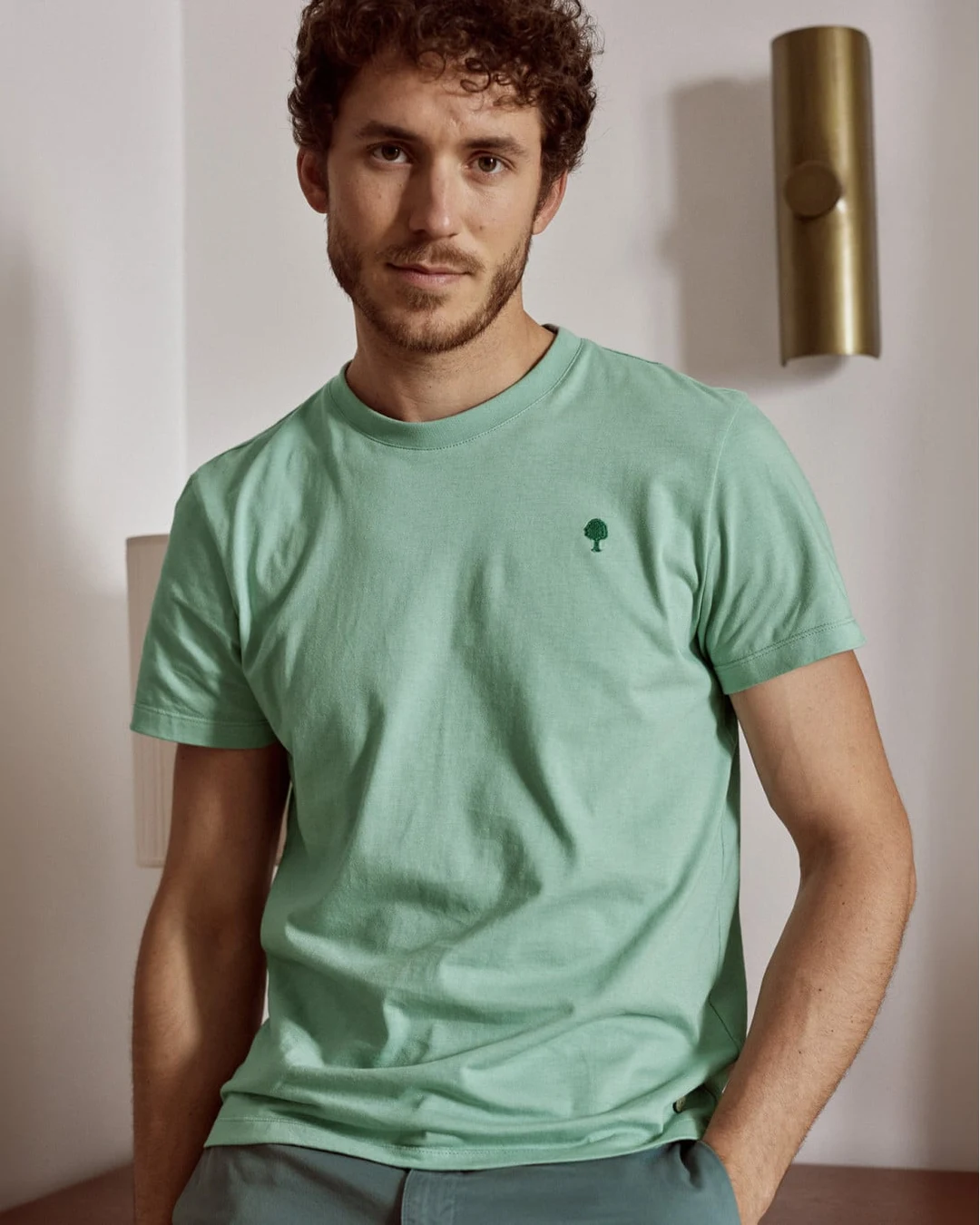T-shirt vert coton - ARCY