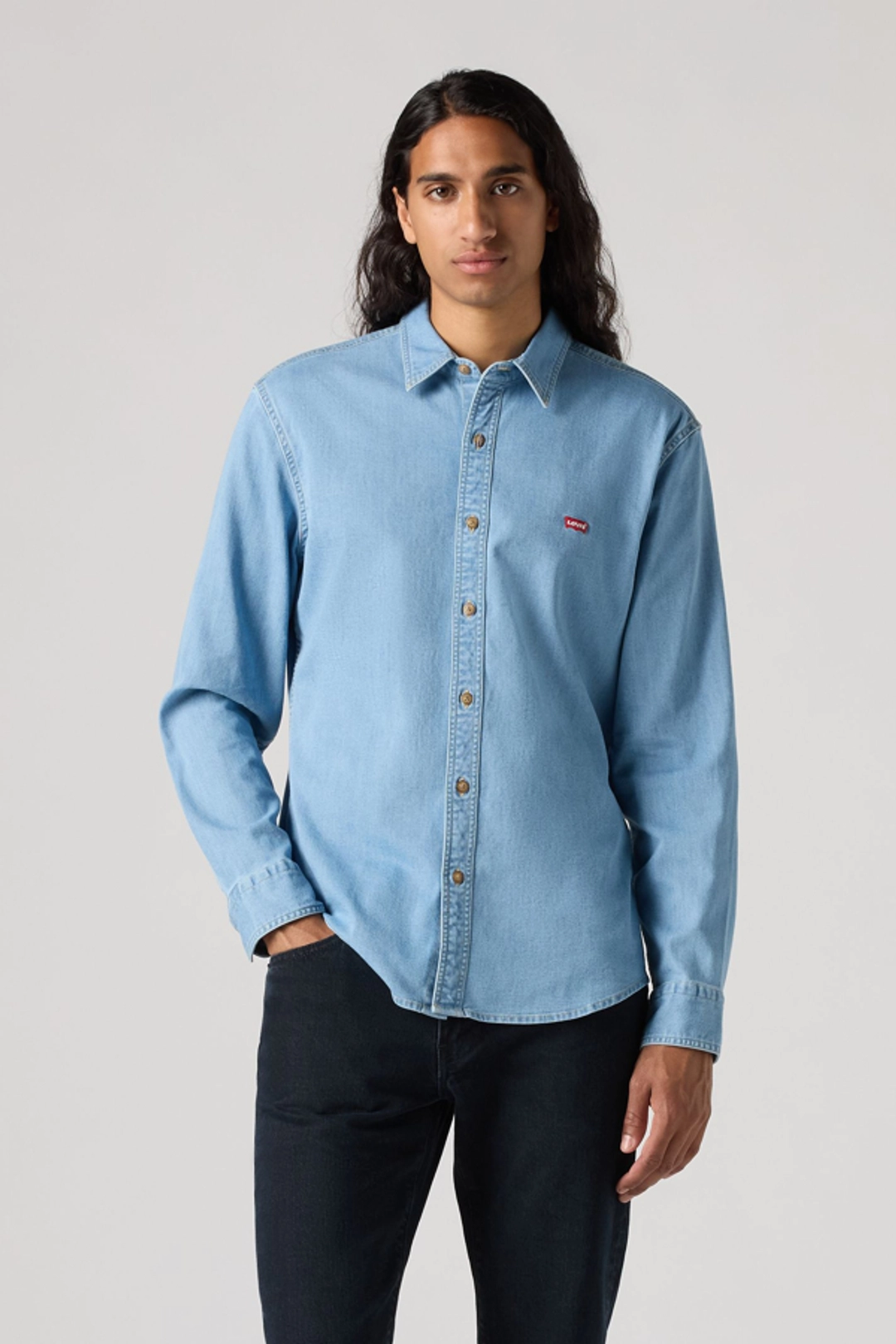 Levi's Chemise Battery Slim Housemark - Homme - Bleu / Naval Academy - XS - 2