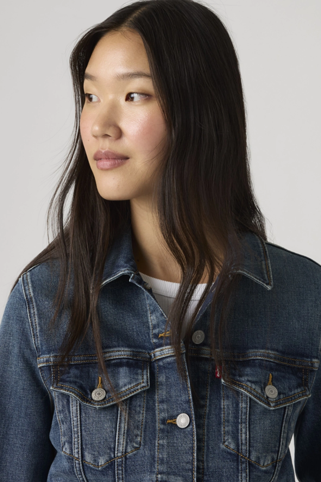 Levi's Veste Trucker Original - Femme - Blanc / Blank Impact - L - 2