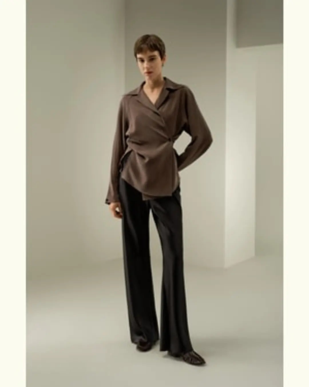 LILYSILK Chemise En Soie Multiposition 100 % Soie Lavée Au Sable Soie De Mûrier Texture Luxueuse Simple Et Classique Caramel Xs