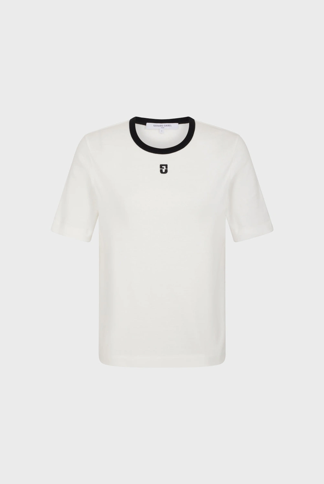 T-shirt col rond à logo - MARLYNE - Ecru - 3