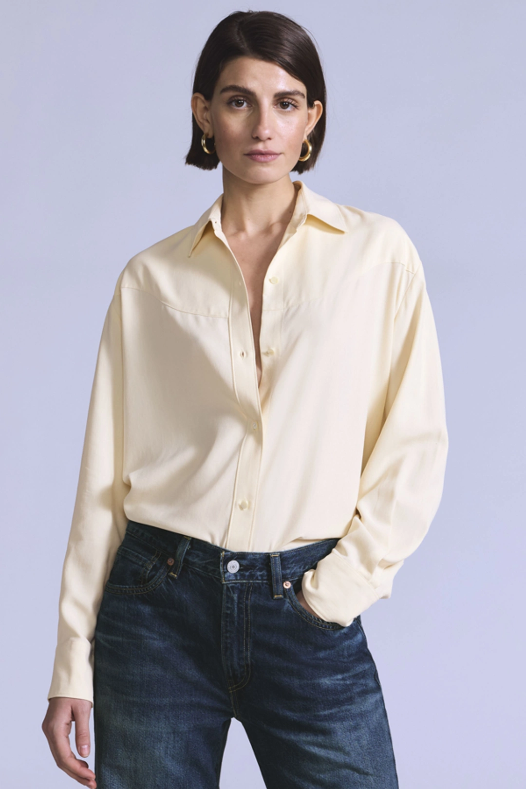 Levi's Chemise Rider En Soie - Femme - Blanc / Silk Rider Cream Rinse - XS