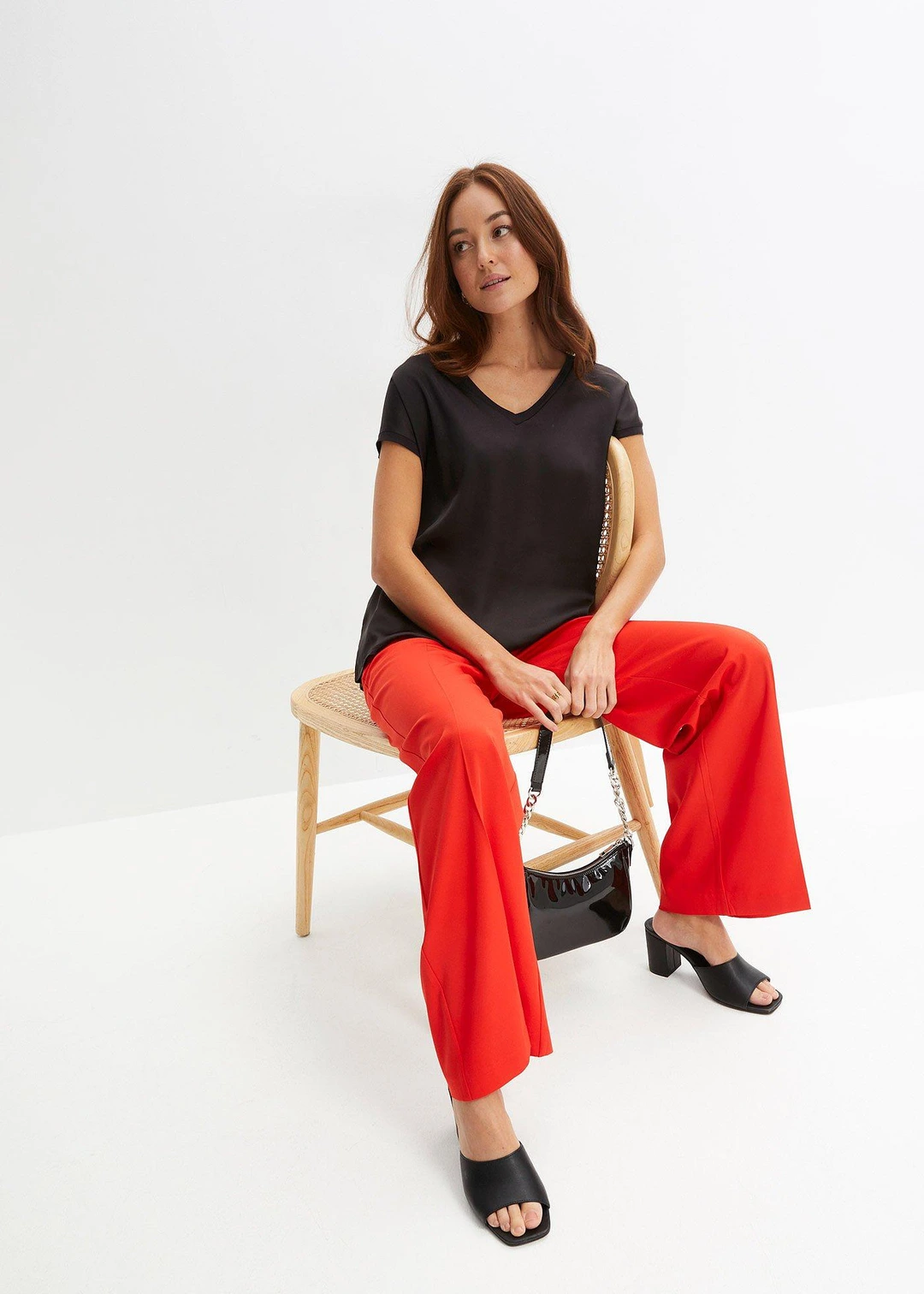 Pantalon large à pinces - 2