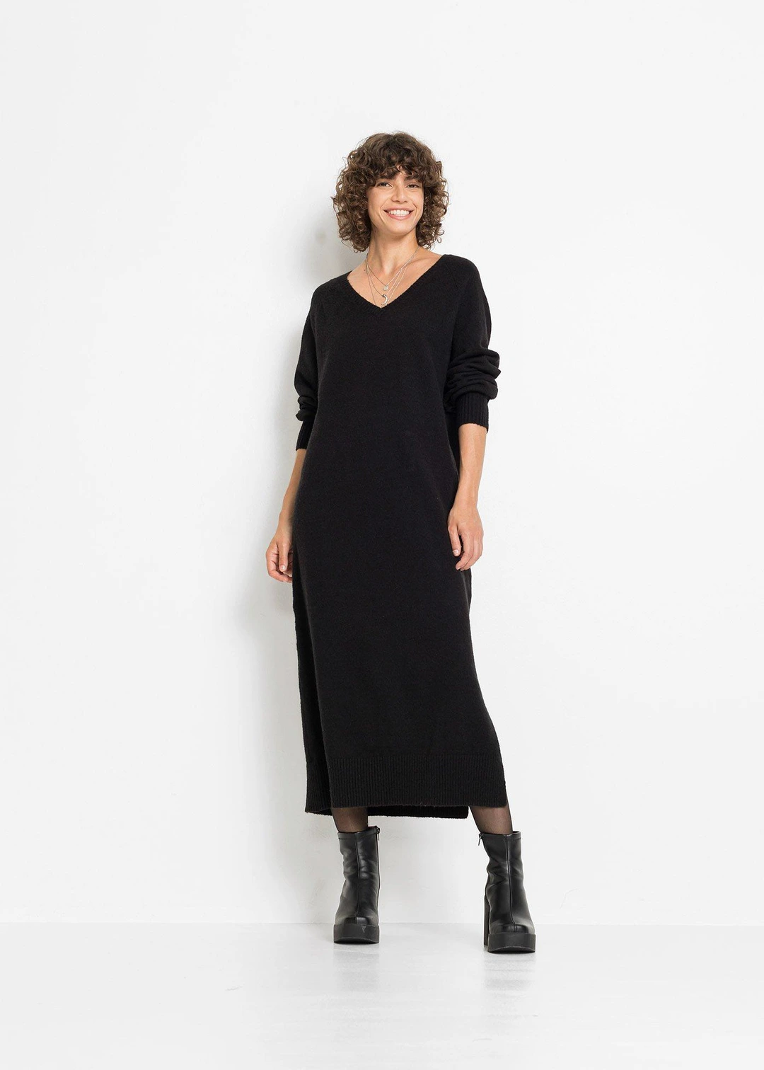 Robe midi oversize en maille - 2