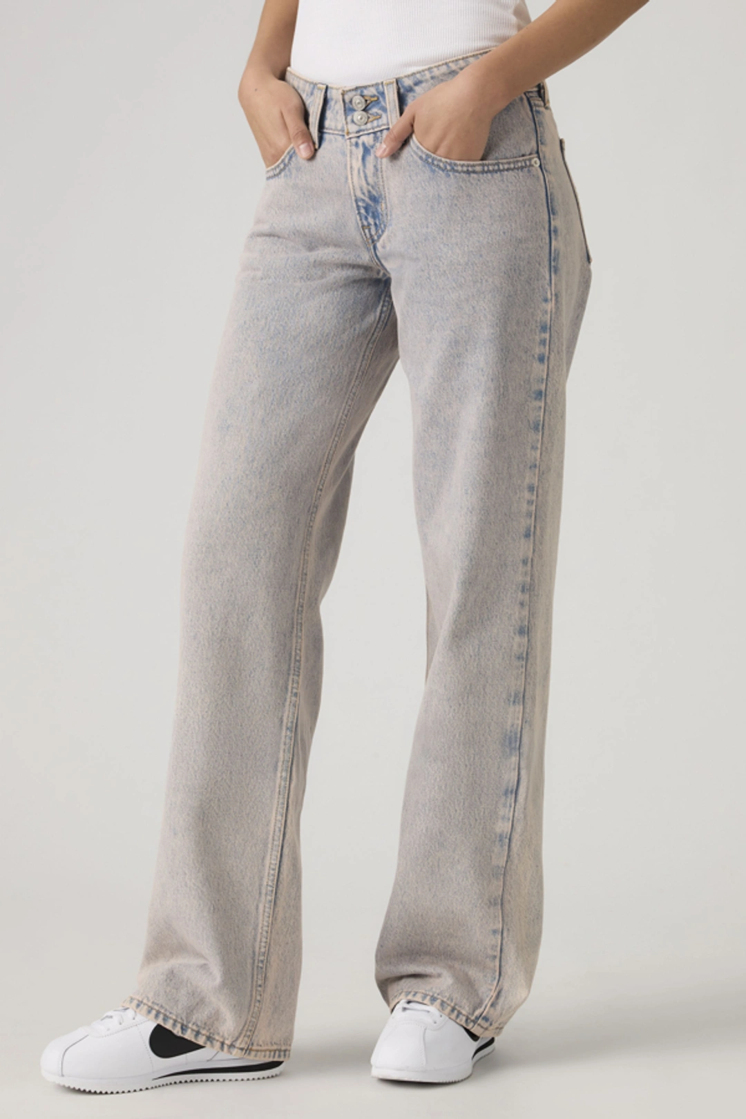 Levi's Jean Superlow Loose - Femme - Bleu / Abraided Art - 34X32 - 2