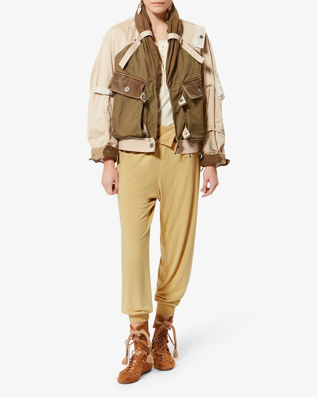 Pantalon Tydie - Femme - Écru - Taillem - 4