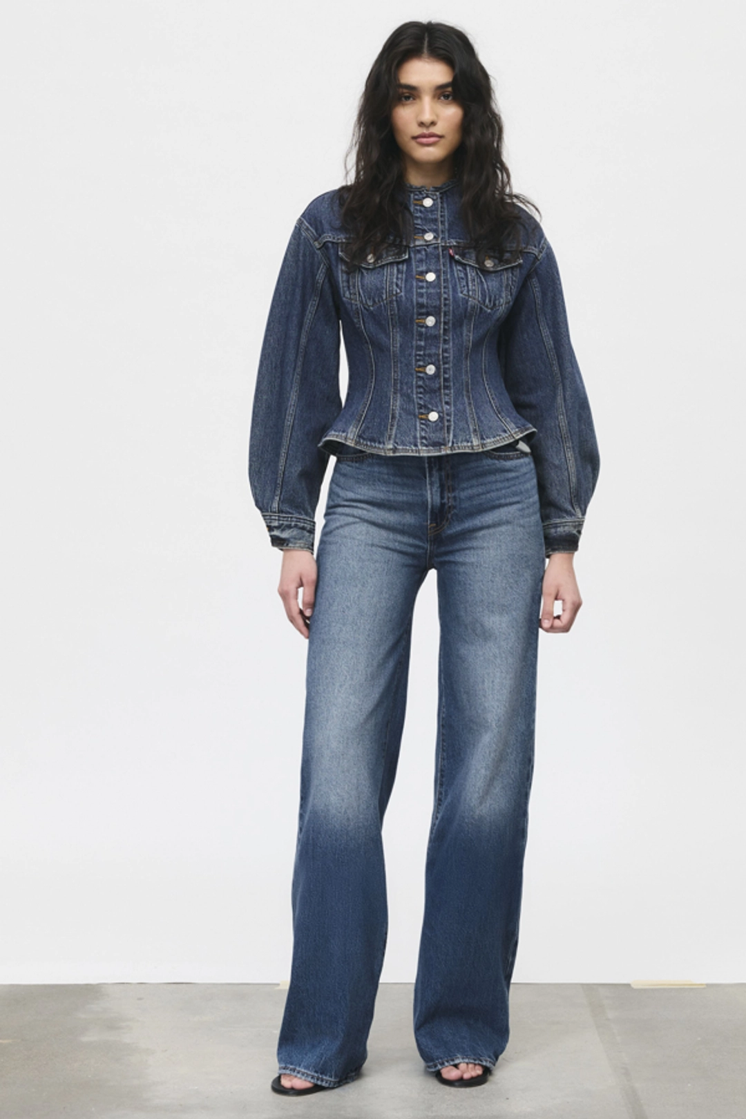 Levi's Veste Trucker Sculpted - Femme - Bleu / Wonderlust No Tack - XS
