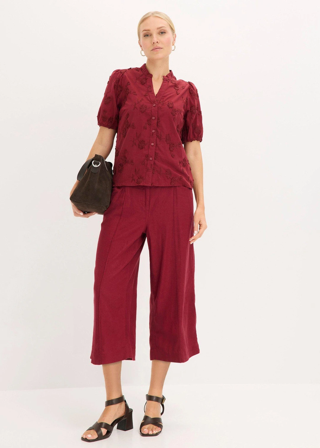 Chemisier manches courtes, 100% coton