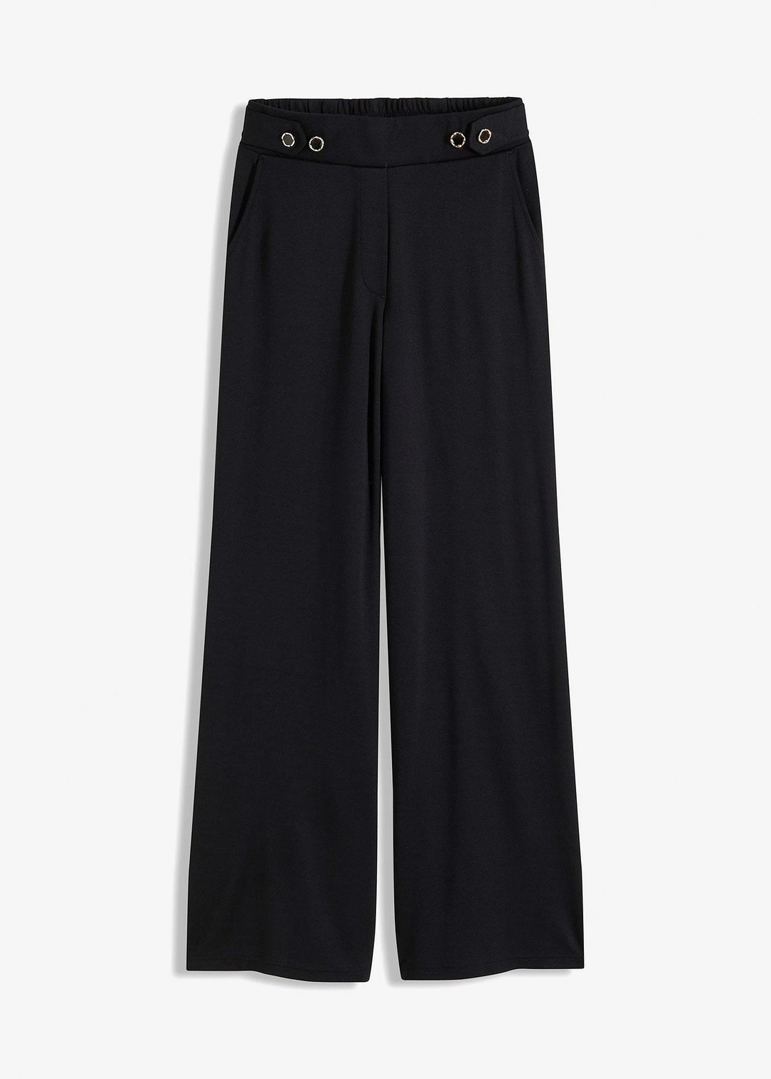 Pantalon en jersey à patte décorative