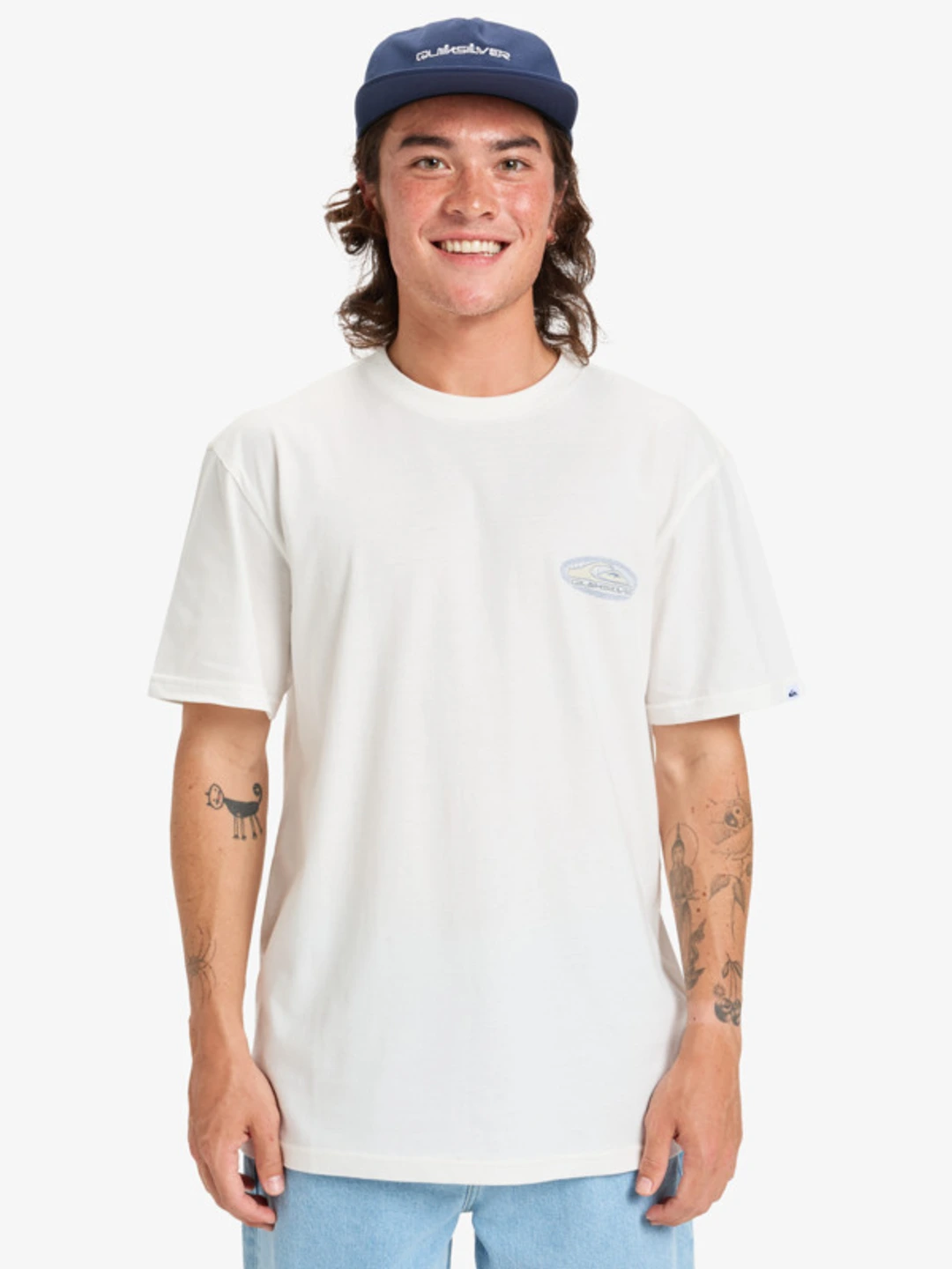 Evo Border Lines - T-Shirt à manches courtes pour Homme Blanc