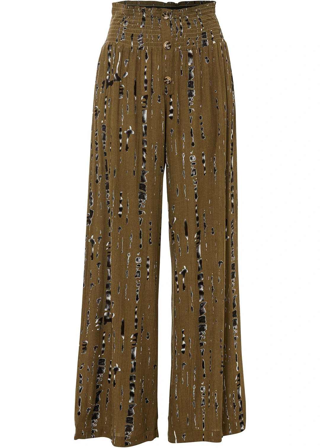 Pantalon palazzo en viscose fluide