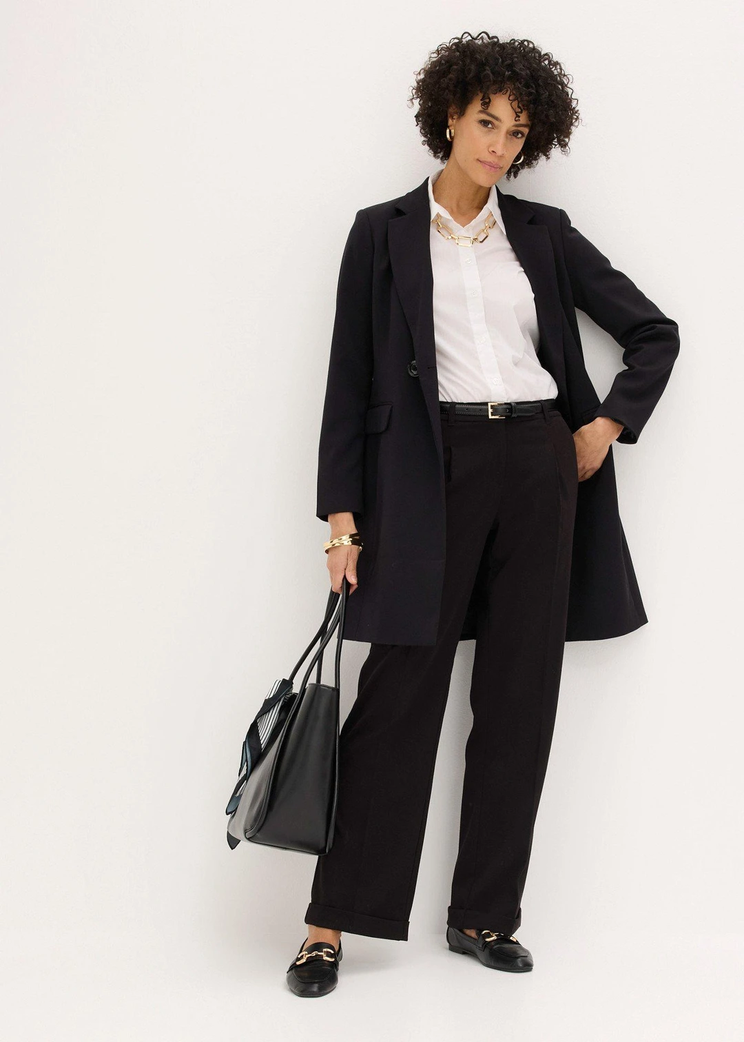 Pantalon large à pinces