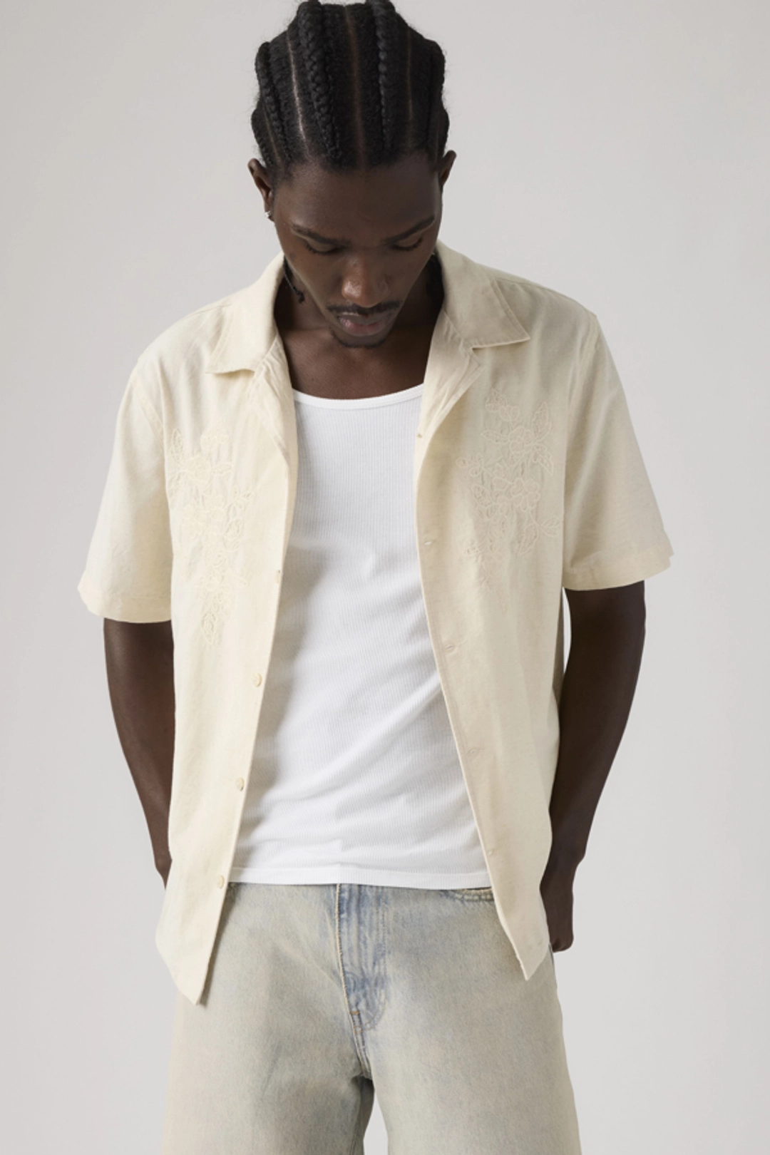 Levi's Chemise Camp Sunset - Homme - Bleu / Felix Indigo Dobby - 2XL