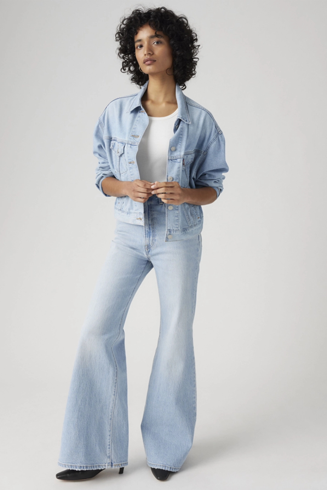 Levi's Jean Ribcage Patte D'eph - Femme - Bleu / Next Saturday No Crease - 34X32