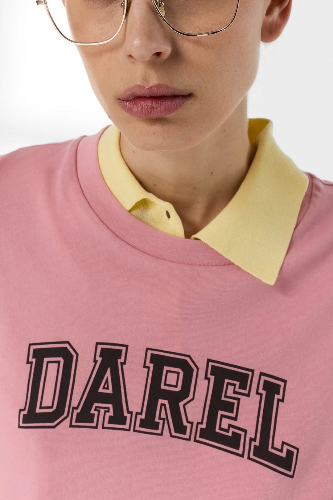 T-shirt en coton à inscription - MELLY - Marine