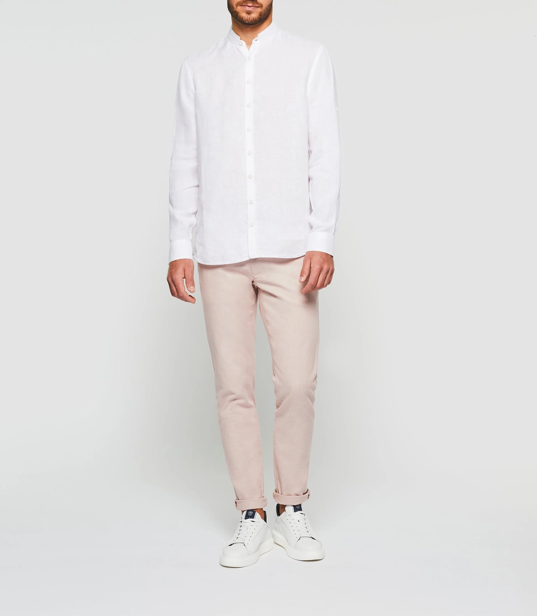 IZAC - Chemise casual blanche ''Kafleur''
