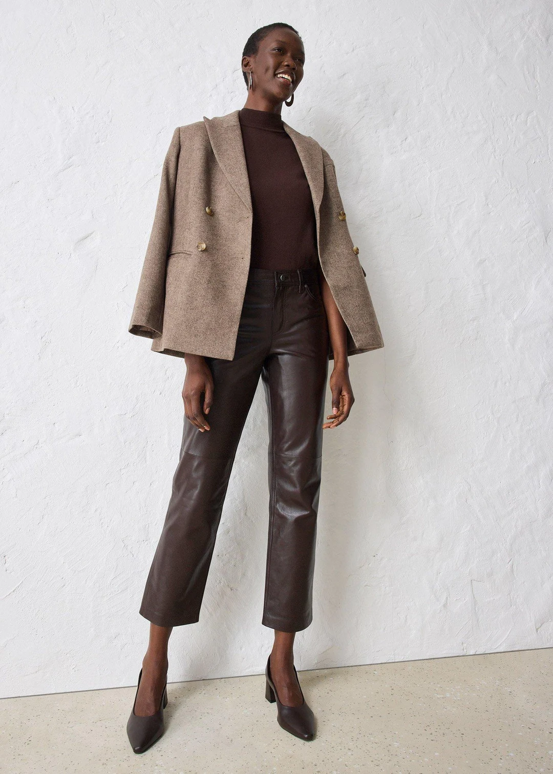 Pantalon en cuir d’agneau nappa - 2