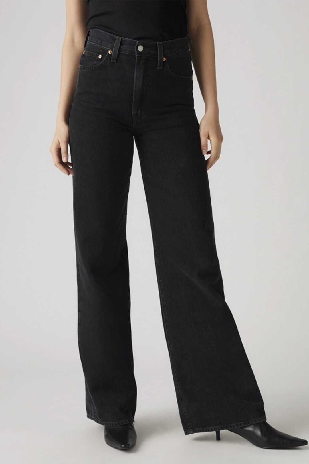 Levi's Pantalon Ribcage Wide Leg - Femme - Marron / Hot Fudge - 33X32 - 2
